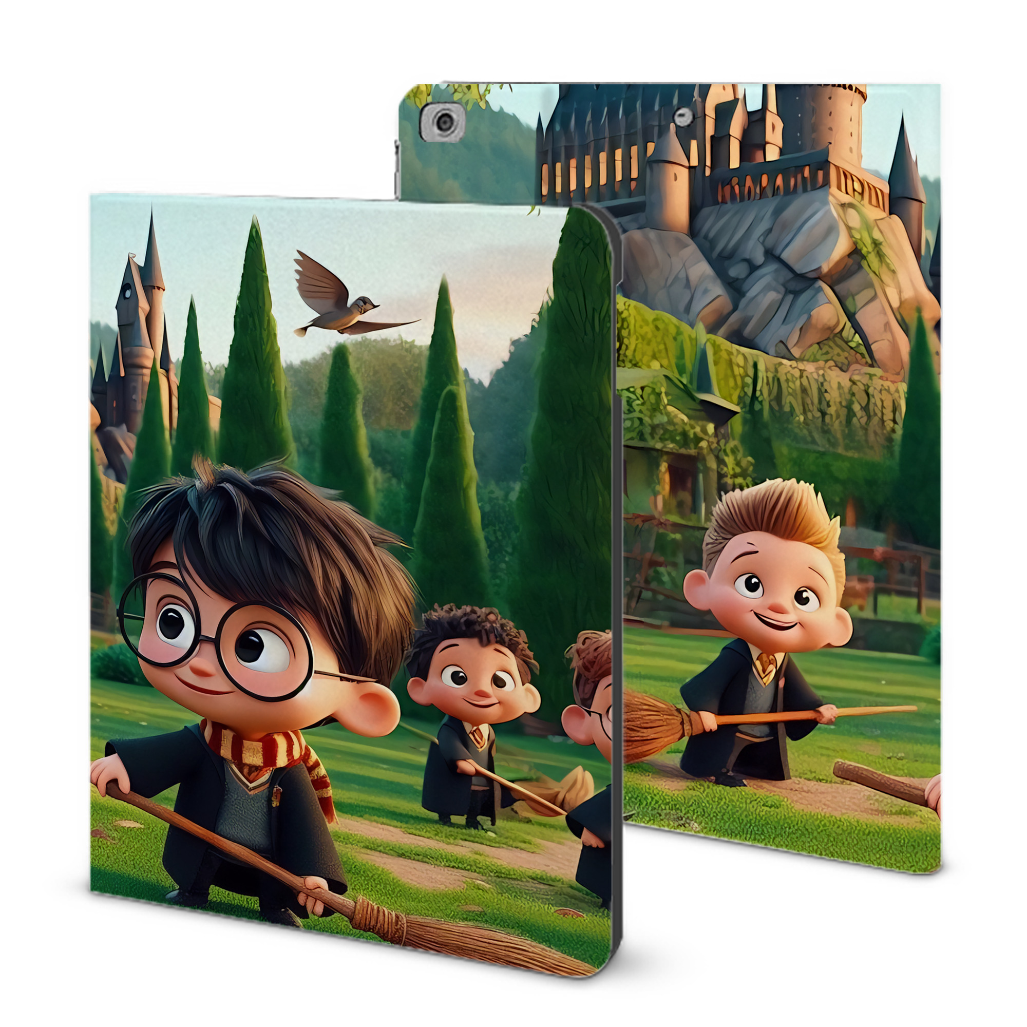 （画像用） Harry Potter ハリー・ポッターシリーズ IPad ケース ブック型 PUレザー TPU 耐衝撃 軽量 薄型 ペン収納なし 全面保護 IPad 各モデル対応